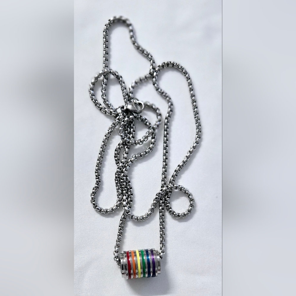 26 Inch Necklace for Him or Her Patriotic Flag 🌈 🏳️‍🌈